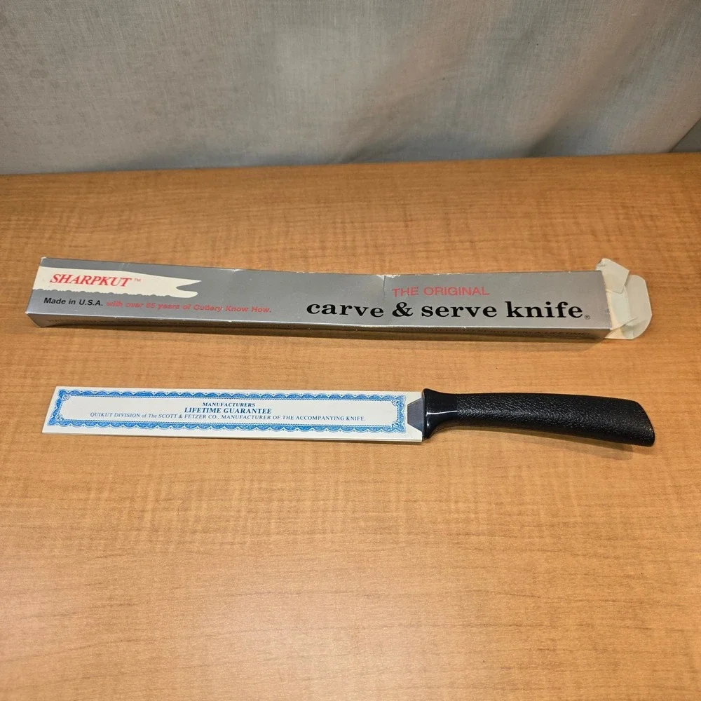 Quikut Sharpkut Surgical Stainless Steel Carve & Serve Knife Lifetime 8